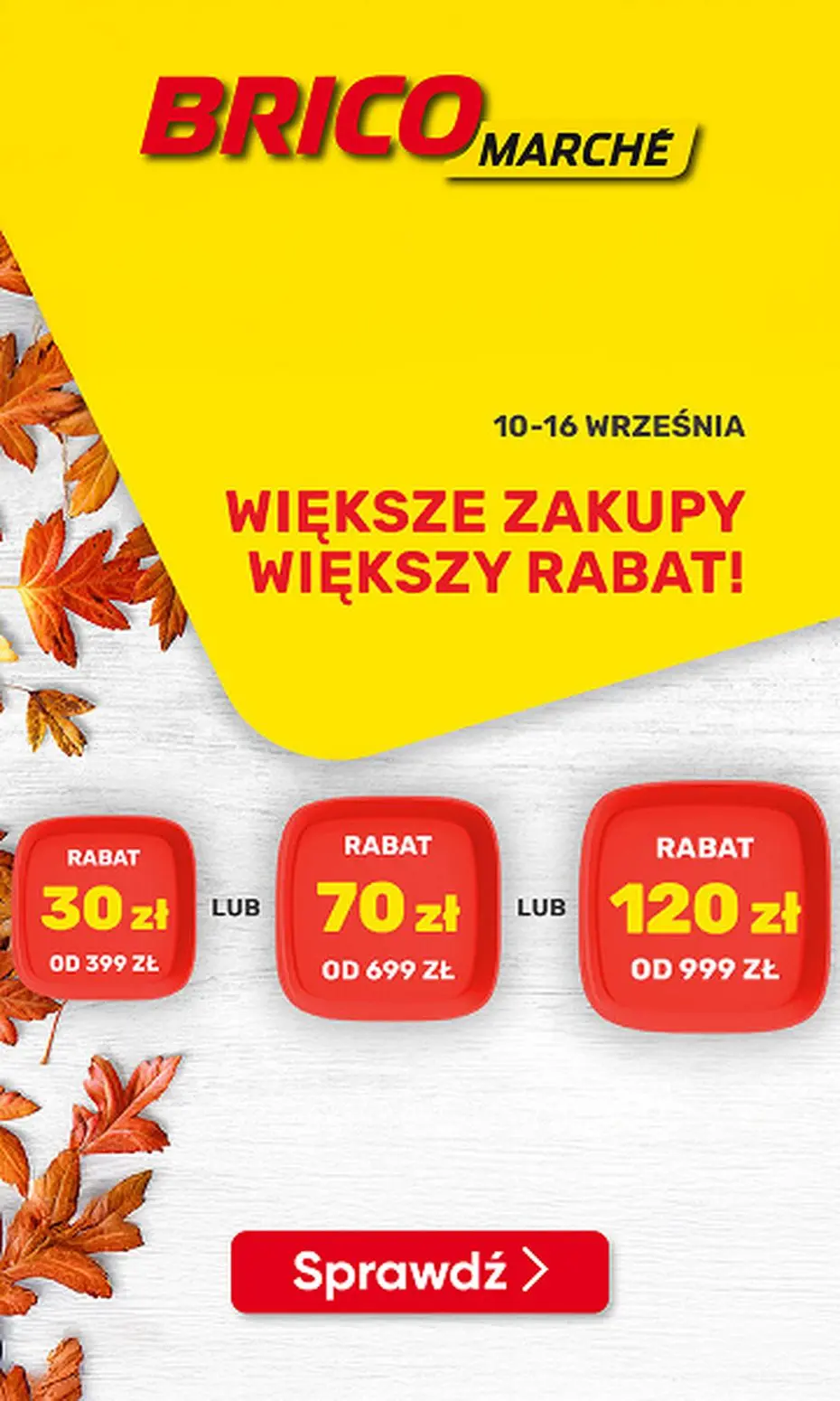 Większe zakupy, większe rabaty!