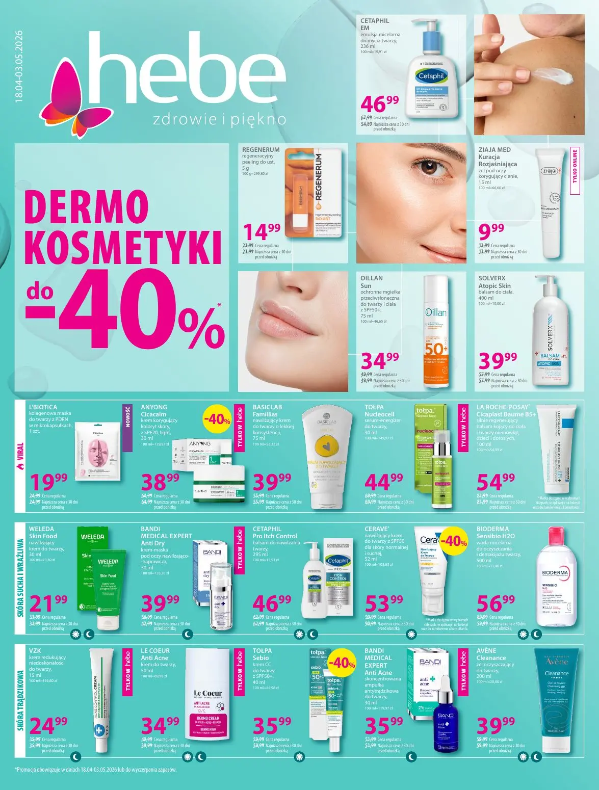 Dermokosmetyki do -40%