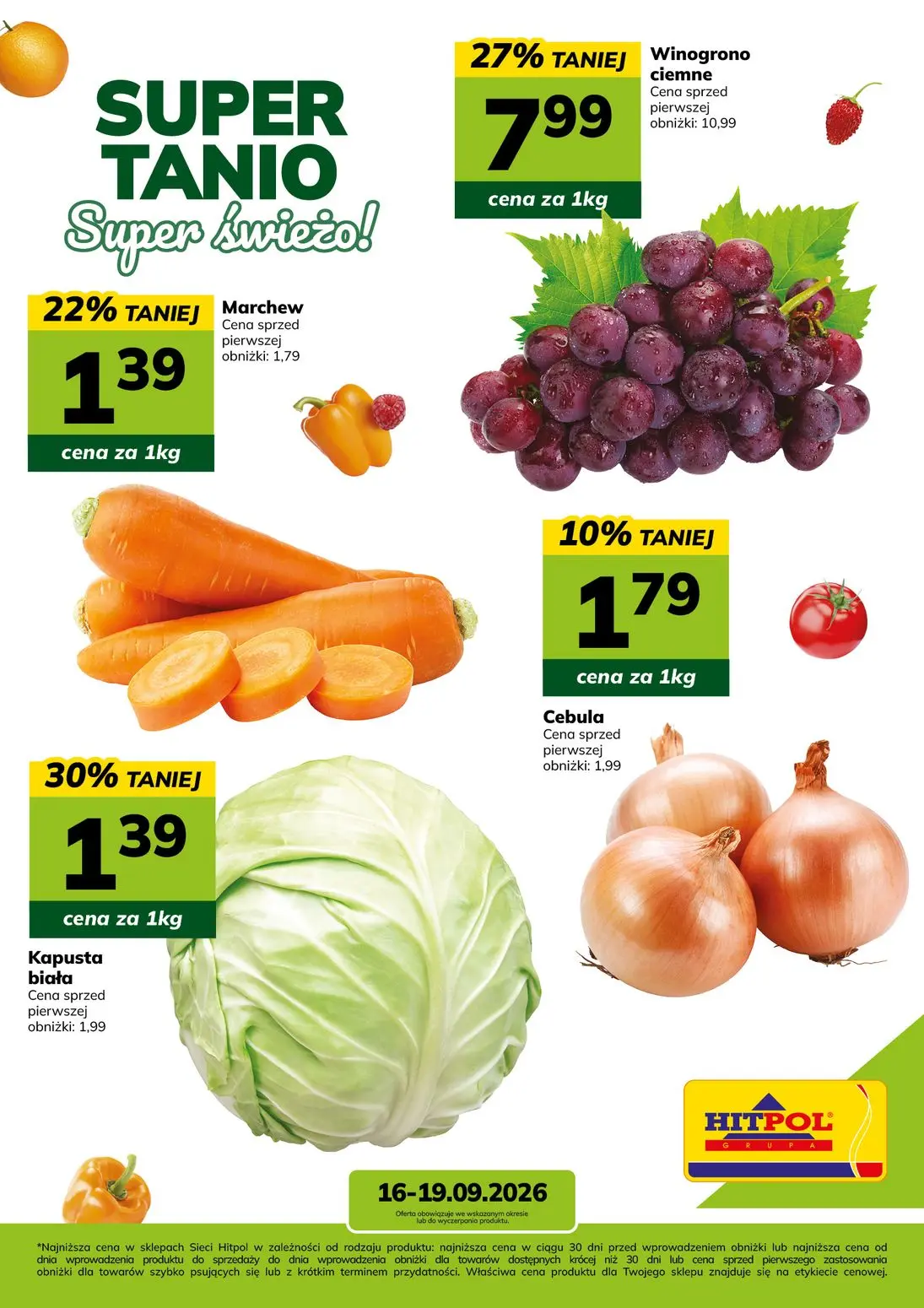 Super tanio! Super świeżo! 
