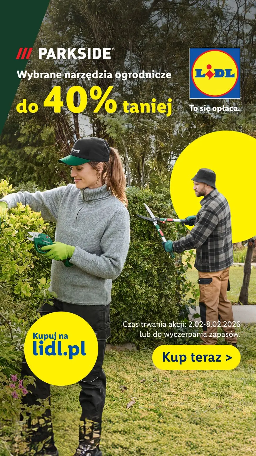 Wybrane narzędzia i sprzęty ogrodnicze do 40% taniej