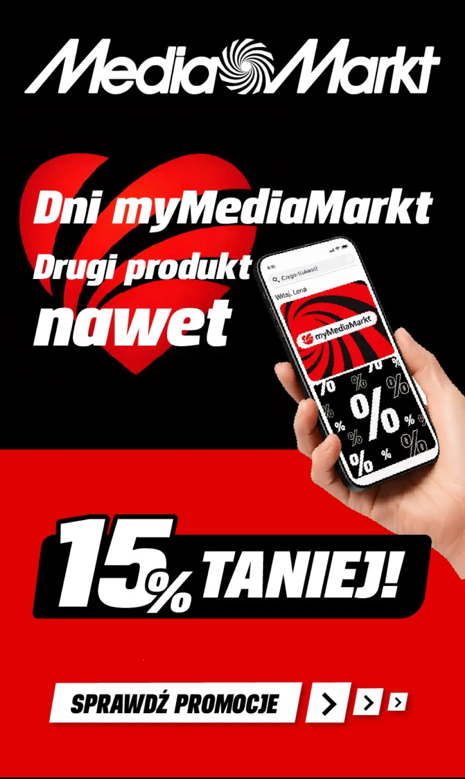 tylko w myMediaMarkt -Rabaty do -15%! Łącz produkty w zestawy!
