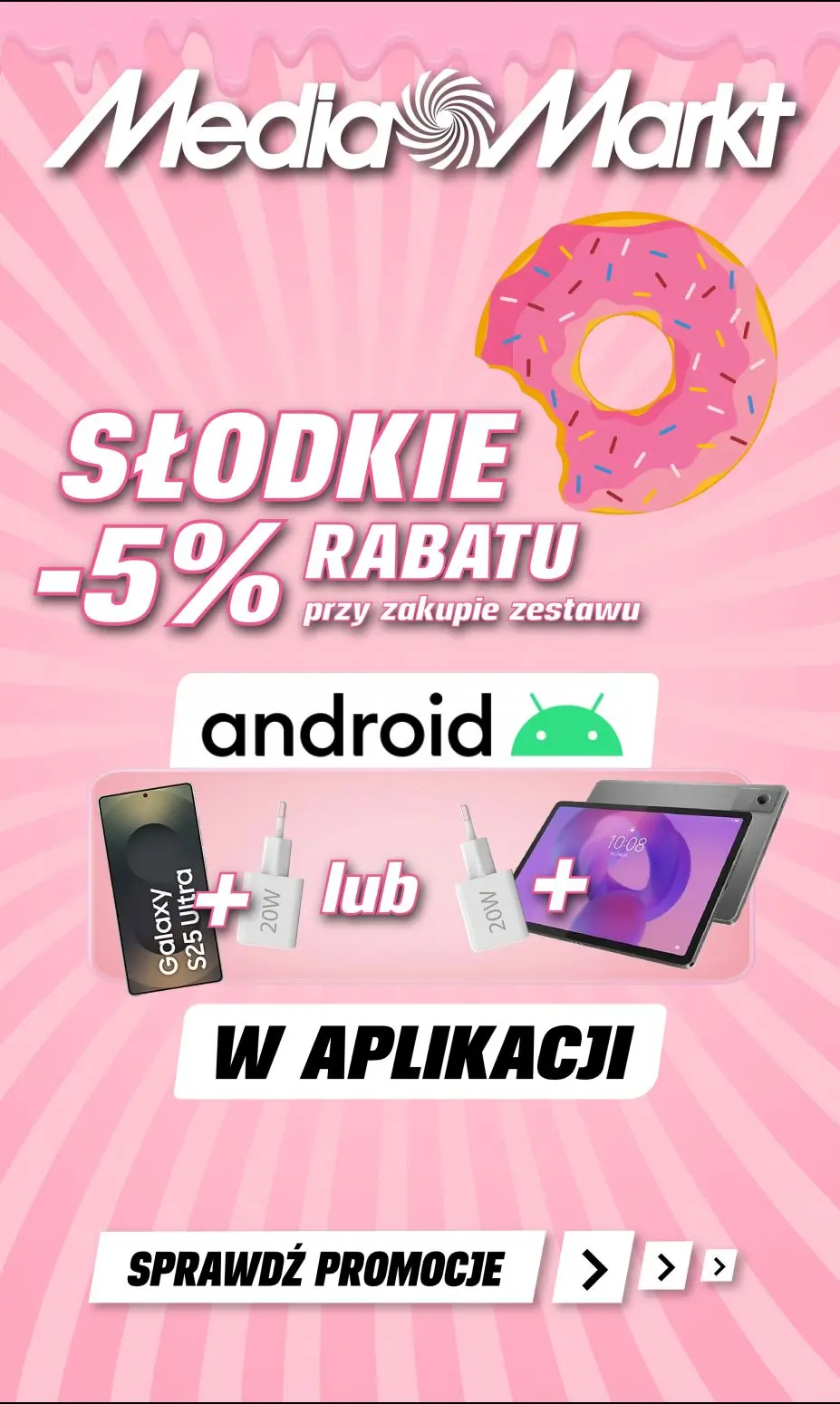 Słodkie rabaty! Promocja tylko w aplikacji MediaMarkt!