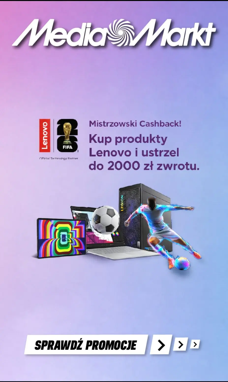 Lenovo - Mistrzowski cashback!