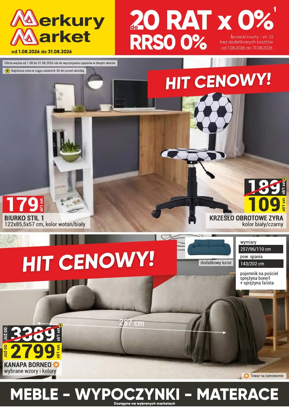 Meble, wypoczynki, materace