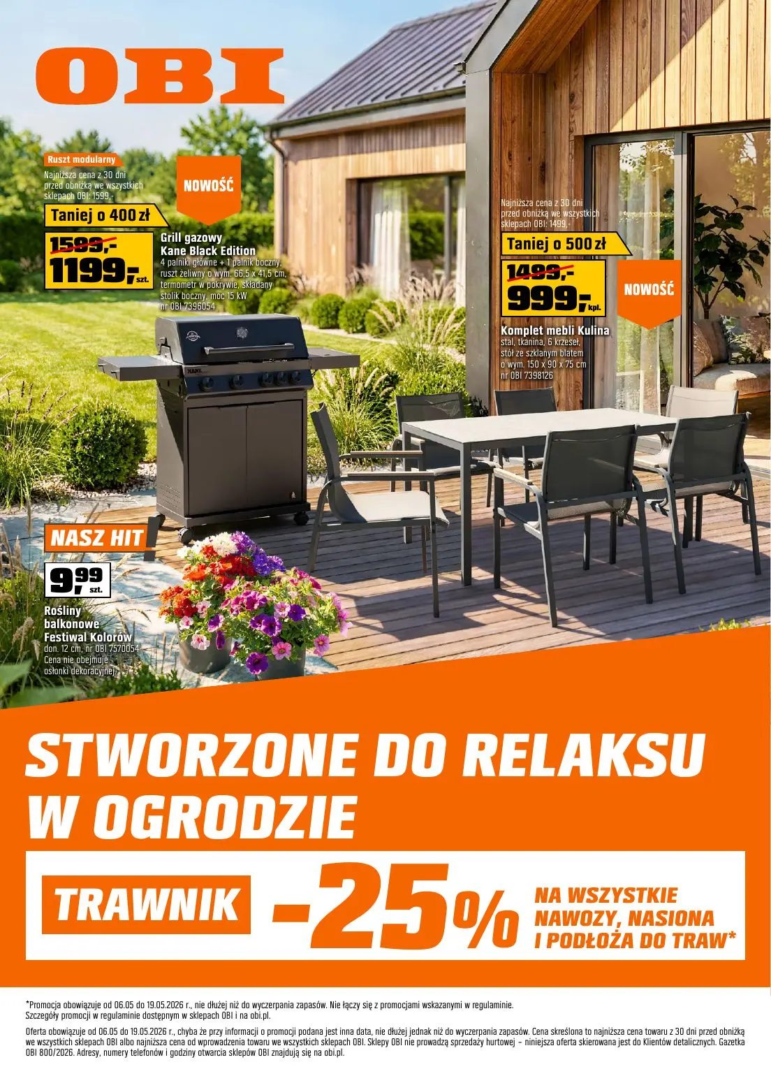 Stworzone do relaksu w ogrodzie