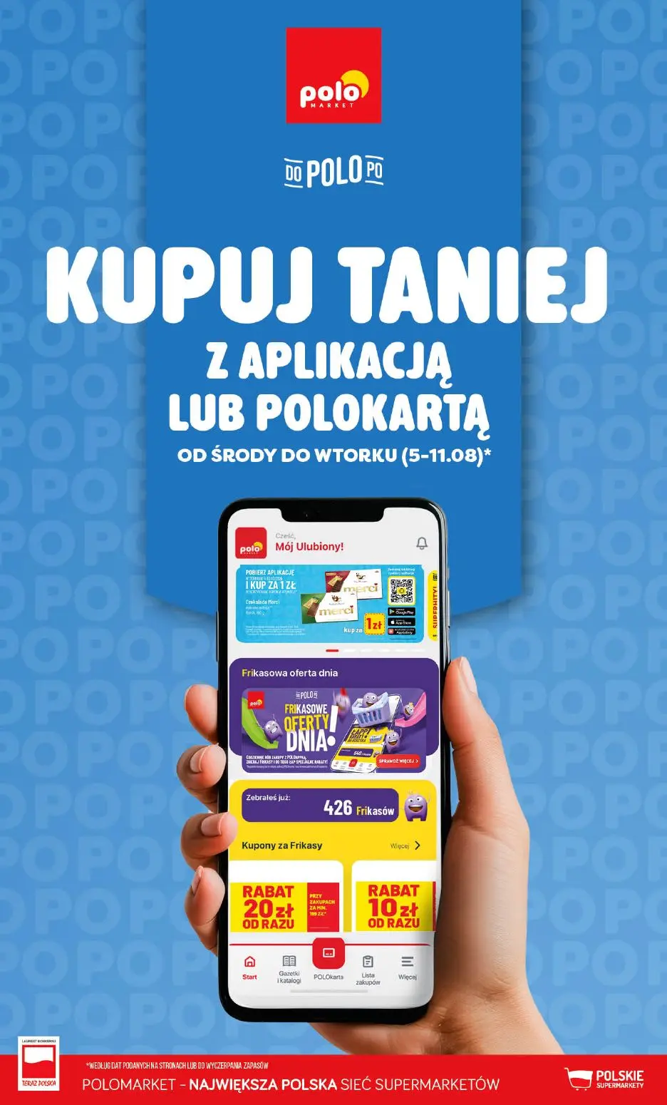 Taniej z apką i POLO kartą 💸