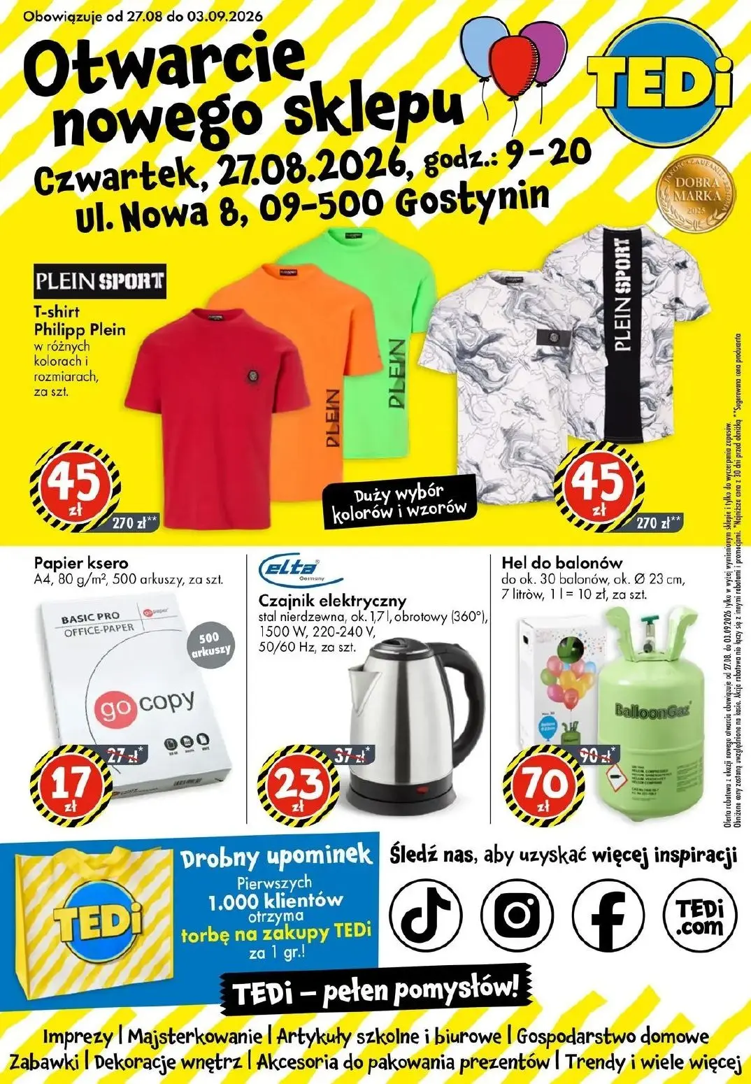 Otwarcie Tedi w Gostyninie